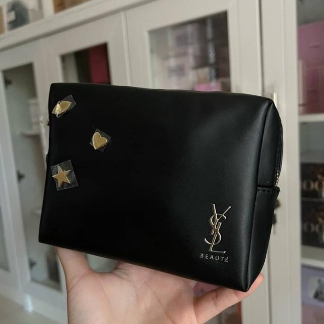 YSL Beaute Black Makeup Bag Pouch  -  ปักดาว 1