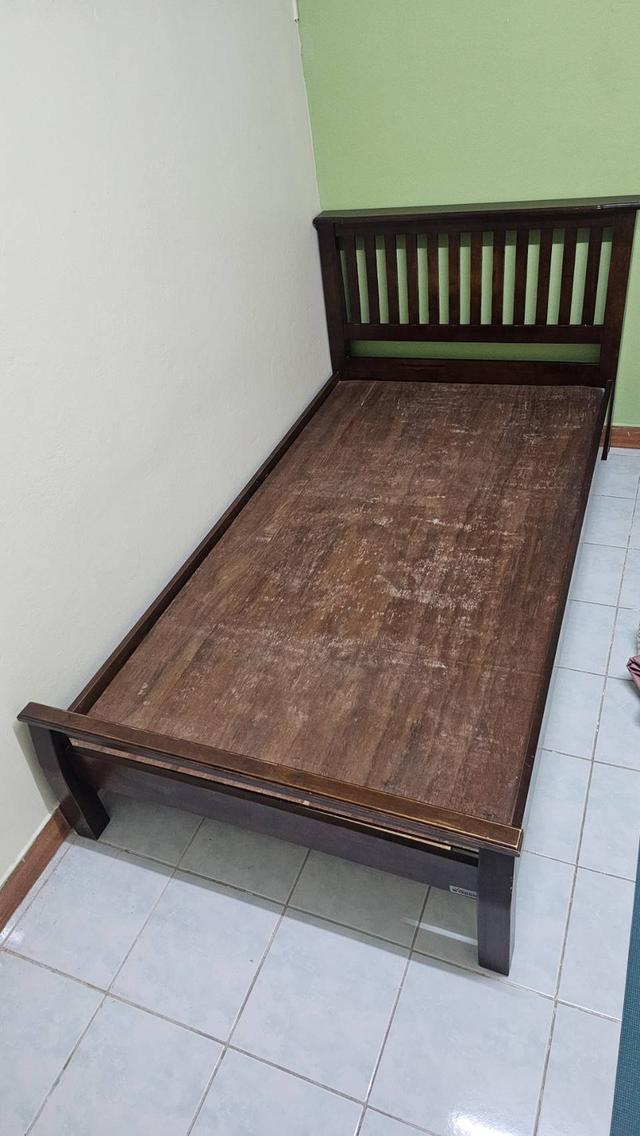 Wisdom เตียงไม้แท้ ขนาด 3.5 ฟุต ส่งต่อมือสอง สภาพดี