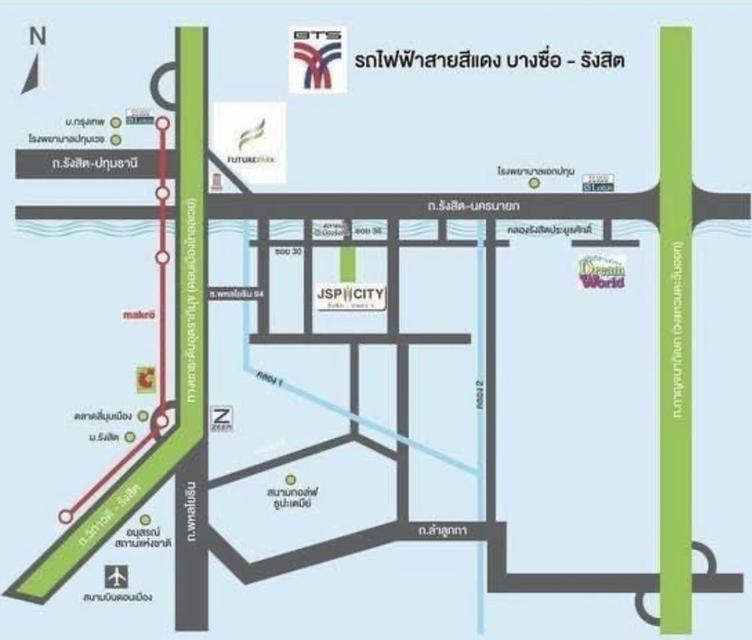 ให้เช่าอาคารพาณิชย์ sena avenue รังสิต 6