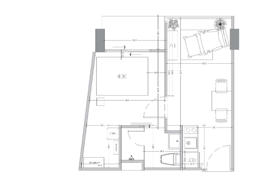 ขายพร้อมผู้เช่า คอนโด โซซิโอ อินทามระ ชั้น 4 ห้องมุม ใกล้รถไฟฟ้า BTS สะพานควาย 7