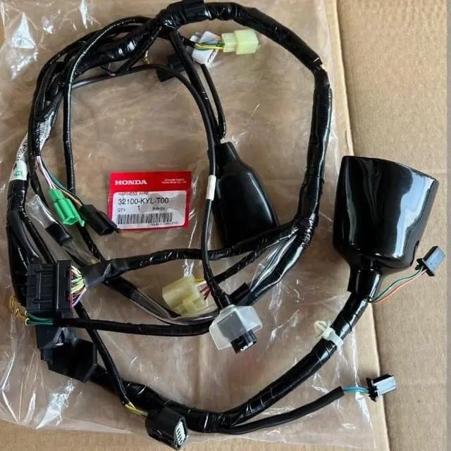 ชุดสายไฟหลัก เวฟ125i บังลมไมล์ฟ้า (KYL)(มี O2) แท้ศูนย์ฮอนด้า ราคา 1 ชุด 32100-KYL-T00