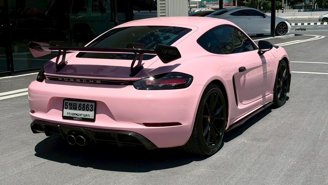 💖 PORSCHE 718 CAYMAN 2.0 Turbo 2018 💖 สีดำดุดัน WRAP ชมพูสุดคิวท์ 🖤🎀 แต่งหล่อจัดเต็ม พร้อมซิ่ง! รูปที่ 13