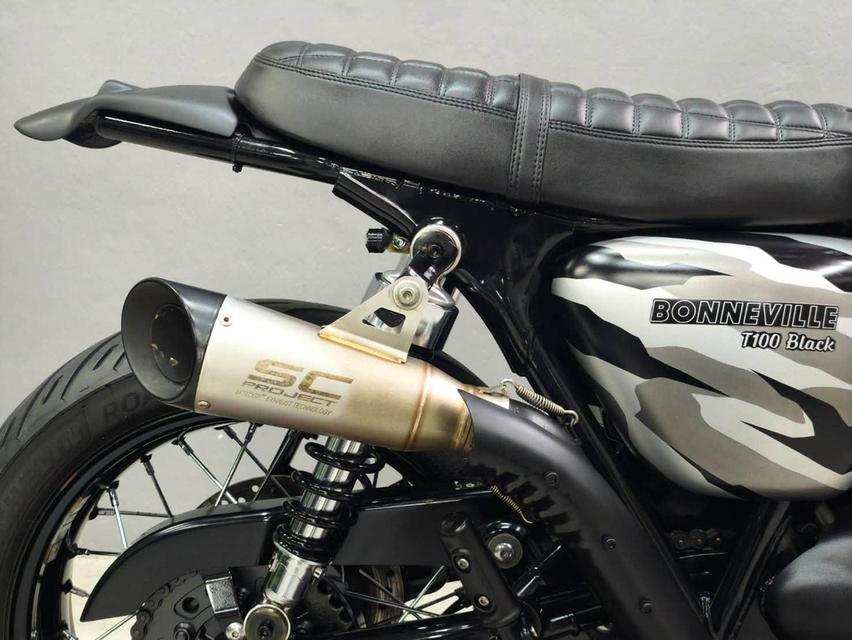TRIUMPH BONNEVILLE T100 BLACK ปี 2017 ABS🇬🇧 แต่ง TRACKER หล่อๆ จบ ๆ พร้อมขี่ รูปที่ 6