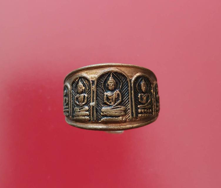 รูป 5793 แหวนพระเจ้าห้าพระองค์ หลวงพ่อแก้ว วัดหัวนา จ.เพชรบุรี ขนาด 1.9 ซ.ม.