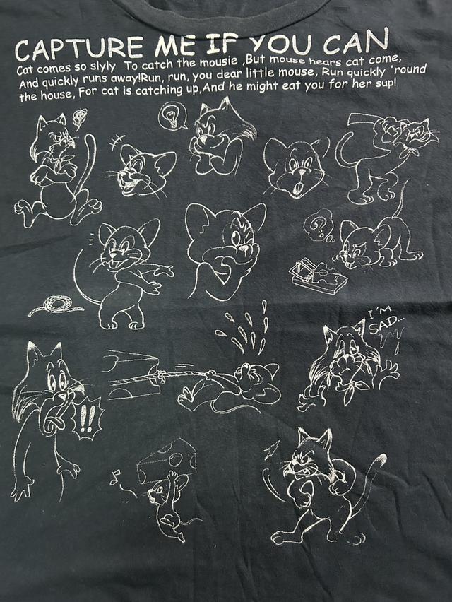 [J-Street Rare] Vtg. RNA x Tom and Jerry - สกรีนหน้าหลัง (Boxy Fit ยอดฮิต)
