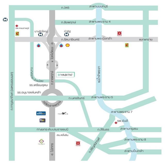 ขายที่ดินเปล่าในโครงการ ดีฮาบิแทต ราชพฤกษ์ ขนาด105.8ตรว. แปลงมุม ถมแล้ว 7