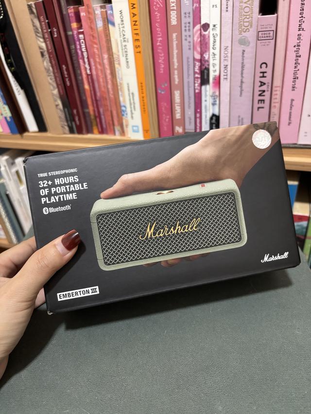 The Marshall Emberton III is a portable Bluetooth 5.3 speaker