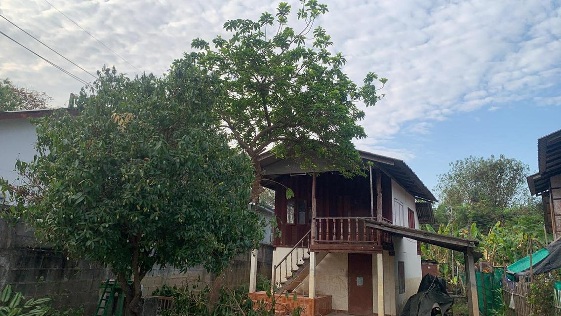 ขายบ้านสองชั้นพร้อมที่ดินหลักแสนหางดงเชียงใหม่ ติดถนน อยู่ใกล้กับตลาดน้ำโท้ง 3