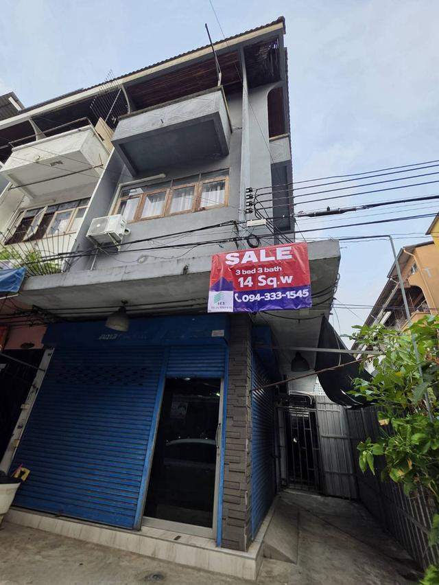 ขายถูก! ตึกแถวตลาดห้วยขวาง3.5ชั้น หลังมุม ตรงข้ามห้วยขวางเทอร์เรซ ใกล้Mrtุ600เมตร ขนาด14ตร.ว. 2