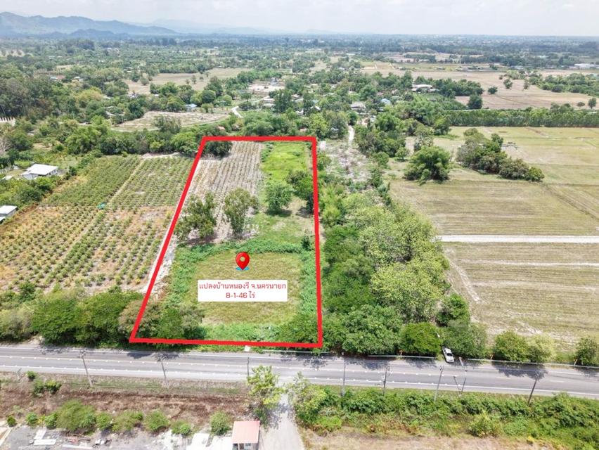 ขายที่ดินแปลงสวย 8-1-46 ไร่ ทำเลทอง บ้านหนองรี ต.บ้านพร้าว อ.บ้านนา จ.นครนายก  7