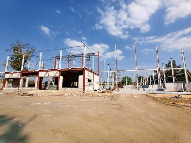 ขายโรงงานและให้เช่าโรงงานสร้างใหม่ใกล้นิคมเกตเวย์ฉะเชิงเทรา ผังม่วงลาย บนเนื้อที่ดิน 4 ไร่ 1