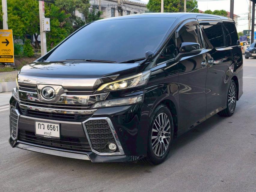 รหัสรถ KPV6561 2015 TOYOTA VELLFIRE 2.5 ZG TOP สุด สีดำ