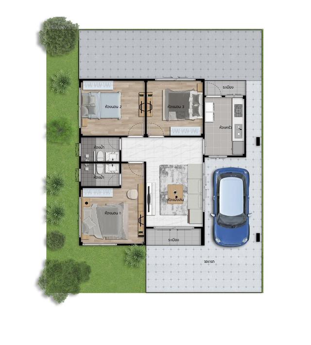 WC01-1 โครงการบ้านพชรพล 1 ชั้น ลำปาง 6