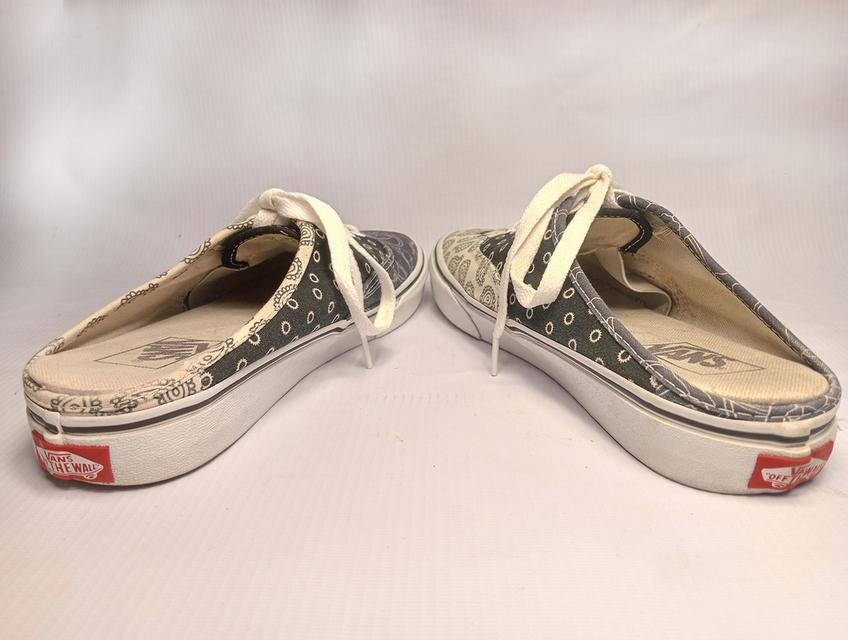 VANS รองเท้าผ้าใบเปิดส้น มือสอง สภาพเหมือนใหม่ จัดส่งฟรี! เก็บปลายทาง 6