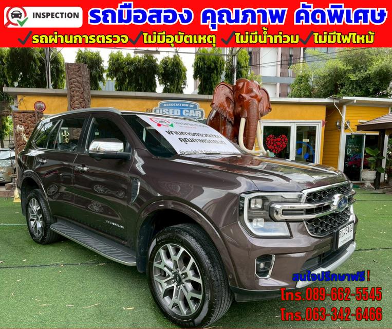 🔴ปี2025 Ford EVEREST 2.0 Titanium+ 4WD. 🔴มี Sunroof 🔴ไมล์แท้ 28,xxxกม. 🔴ยังมีรับประกันศูนย์ ถึง2029