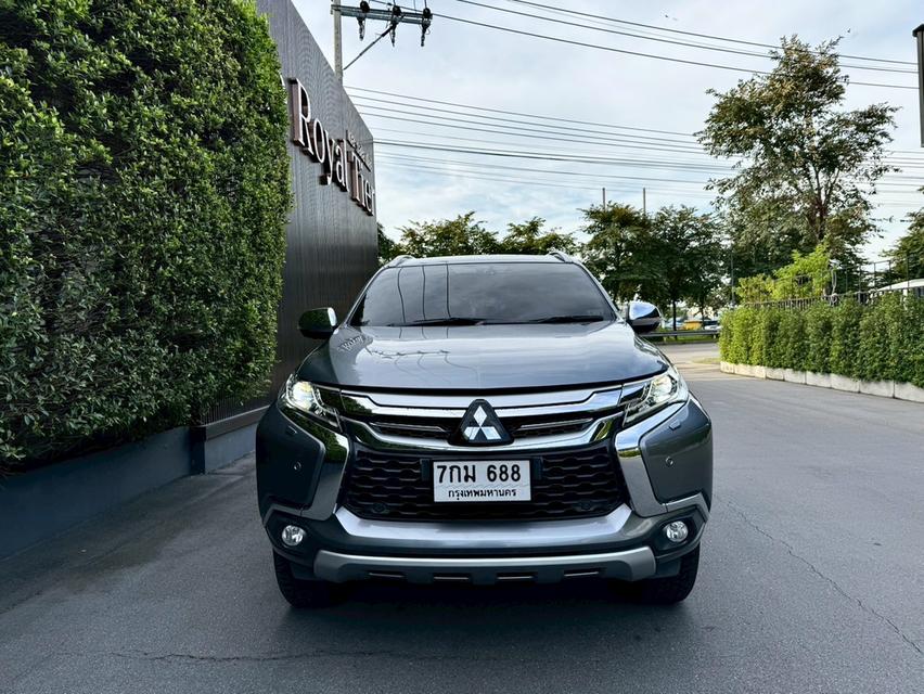 รถมือเดียว ไมล์ 5x,xxx หาได้ที่ไหนต้องคันนี้ Pajero 2.4 GT Premium  NAVI 2WD ปี2018  สีเทา ดีเซล 