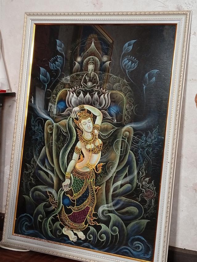 ภาพวาดสี สีอะคริลิค (Acrylic Color)บนผืนผ้าใบ รูปย่อยที่ 3