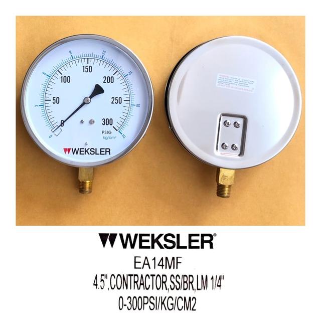 เข้าและจำหน่าย เกจวัดแรงดันPRESSURE GAUGE WEKSLER'EA14 4