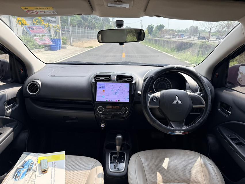Mitsubishi Attrage GLS Limited AUTO 2015 ✅น็อตไม่ขยับ ไม่เคยชน ไม่เคยแก็ส ❇️ภายในสะอาด ไมล์แท้ใช้น้อย ✅แผนที่กูเกิ้ล ยูทูป กล้องหลัง ❇️ปุ่มสตาร์ท รูปที่ 9