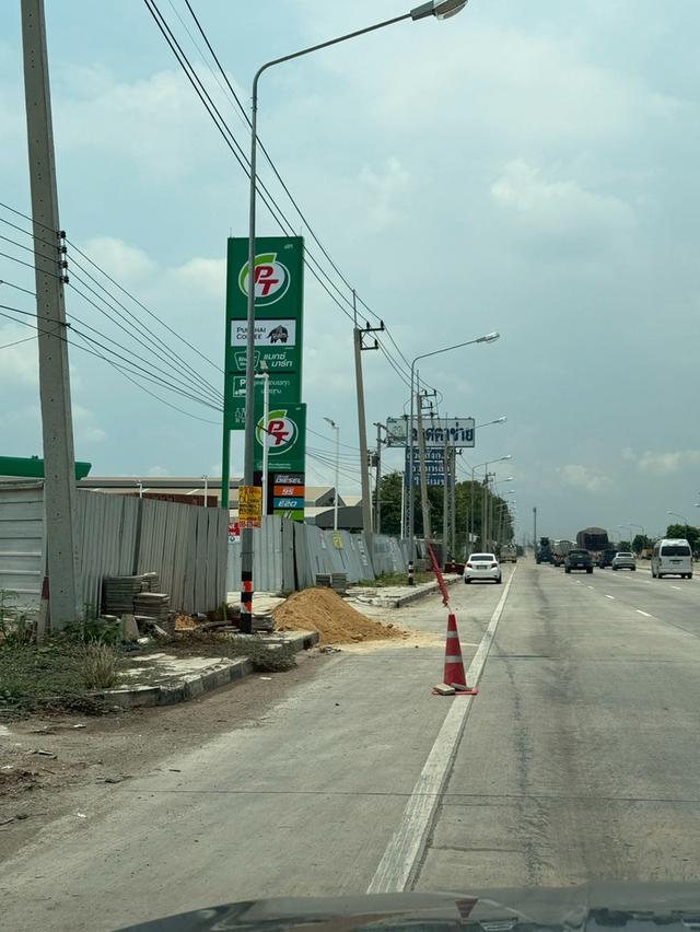 ประกาศให้เช่าที่ดินถมแล้ว ติดปั้มน้ำมันPTติดถนนกาญจนาภิเษก (บางปะอิน-บางบัวทอง) 2