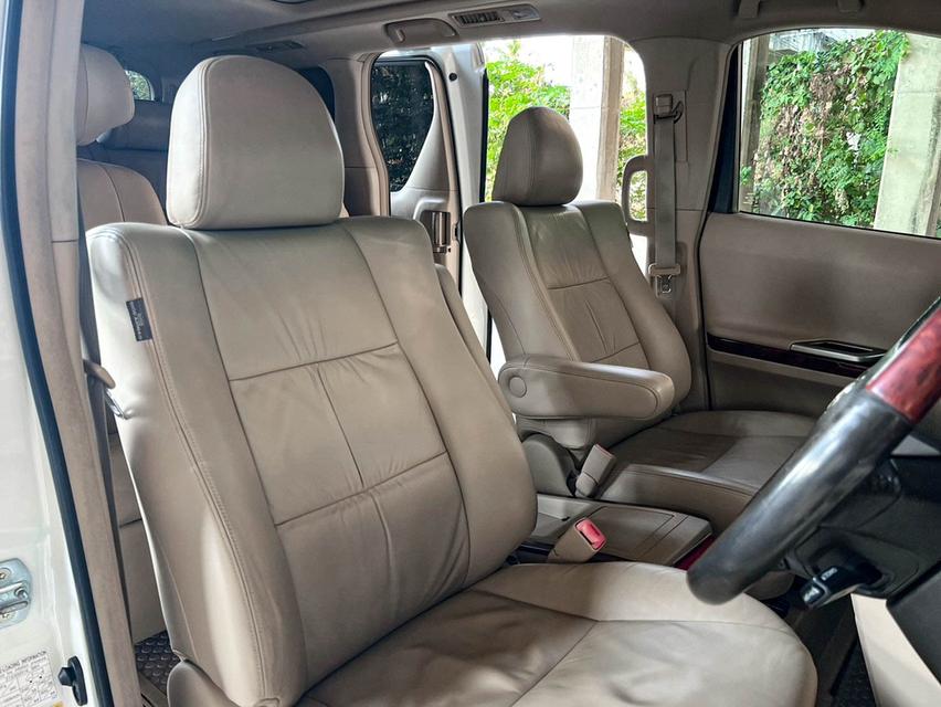 Toyota Alphard 2.4V ปี 2010 โฉม ปี 08-14 เครื่องเบนซิน เกียร์ Auto สีขาว ไมล์แท้เพียง 222,763 km. 10