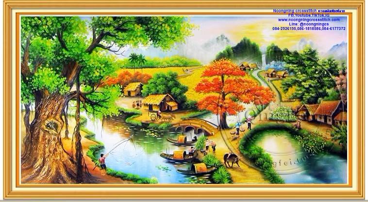 ร้าน Noongning Cross stitch ครอสติสพิมพ์ลาย จำหน่ายอุปกรณ์ครอสติส ภาพติดเพชร670 1