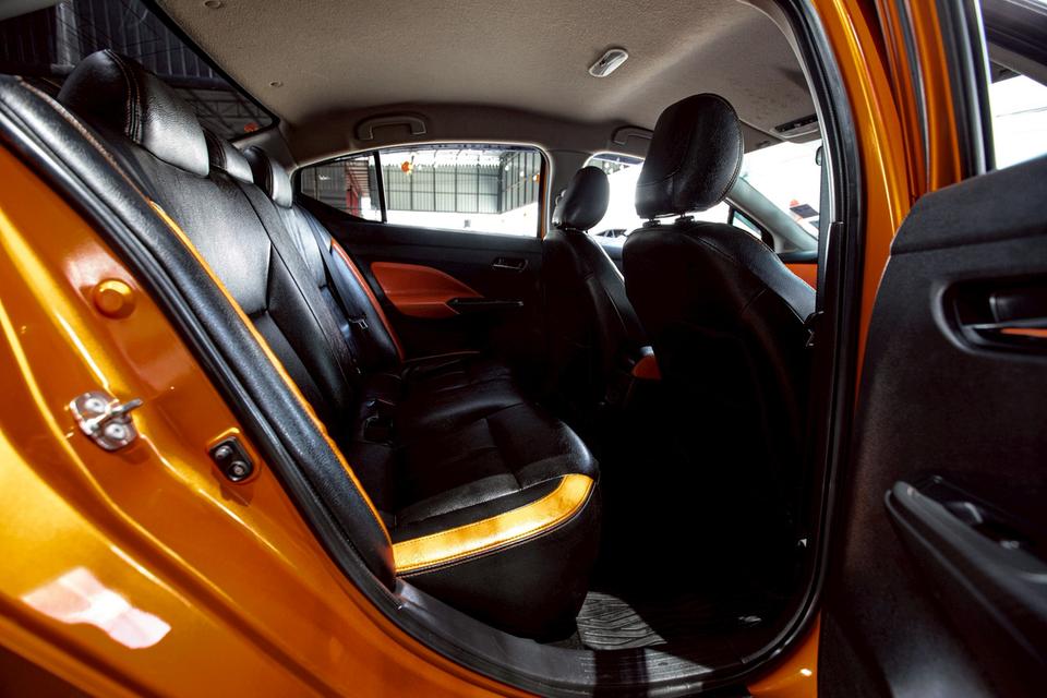 NISSAN ALMERA 1.0 VL Turbo ปี 2021 สีส้ม ตัวท๊อป 13