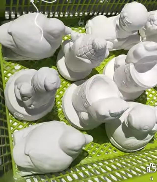 ตุ๊กตาปูนปลาสเตอร์ ระบายสี 2