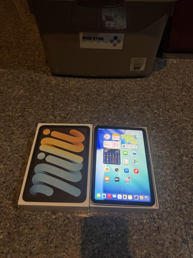 ขายๆๆๆถูกๆๆiPadMini6สีใหม่หายากStar Light มีกล่องอีมี่ตรง 64กิ๊กWifi Only ใช้งานดีทุกๆฟังชั่นสูนTrueทุกๆฟังชั่นรีสโตได้ตลอดไม่มีติดไอคราว Model TH/A