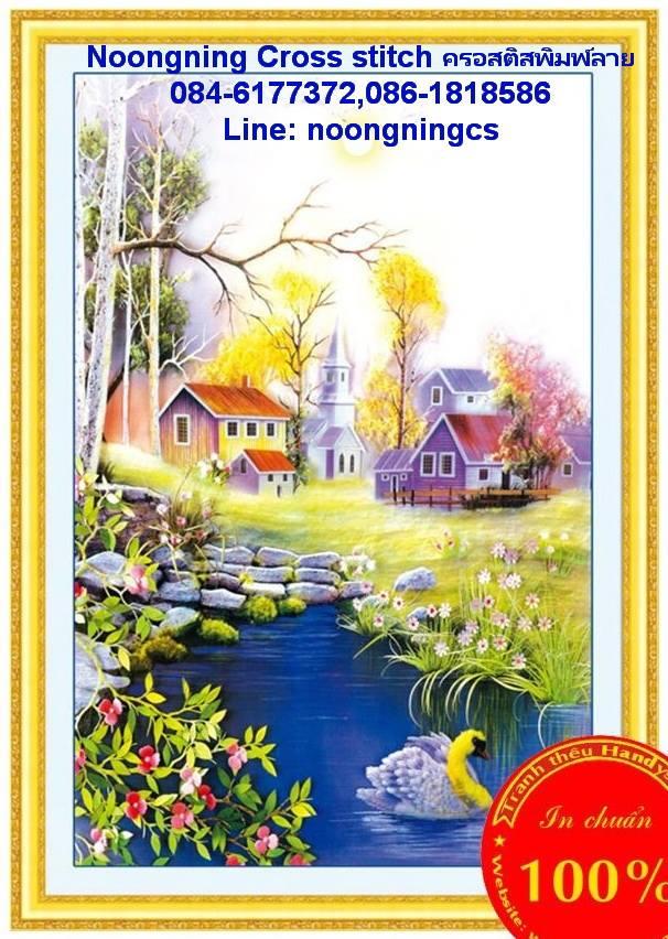 ร้าน Noongning Cross stitch ครอสติสพิมพ์ลาย จำหน่ายอุปกรณ์ครอสติส ภาพติดเพชร1660 4