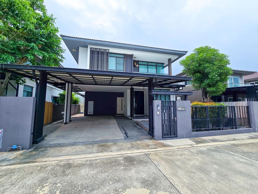 ขาย บ้านเดี่ยว มัณฑนา ศรีนครินทร์-บางนา ขนาด 52ตรว. ใช้สอย 165ตรม. บ้านสวย แปลงสวยหลังบ้านไม่ชนใคร พร้อมเข้าอยู่ 1