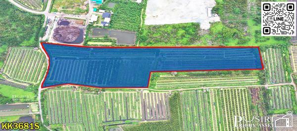 ขายที่ 31 ไร่ หน้ากว้างมาก 133 เมตร ราคาคุ้มสุดในตลาดเชื่อมต่อหลายเส้นทาง ถนนสวนส้ม บางปลา และพระราม 2 - KK3681S 3