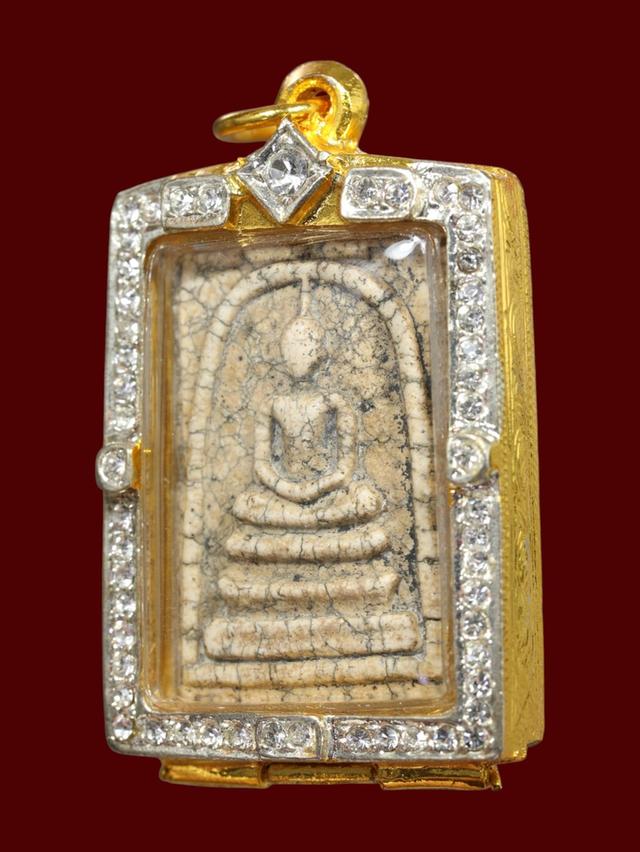 พระสมเด็จพิมพ์ใหญ่ วัดระฆังโฆสิตาราม เลี่ยมกรอบกันน้ำฝังเพชร รูปที่ 2