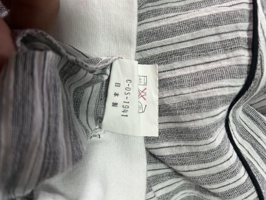 เสื้อแขนยาวคอเฮนลีย์วินเทจ 90s Jaldan Losh SLEEPER - Stripe Henley Neck Made in Japan รูปที่ 5