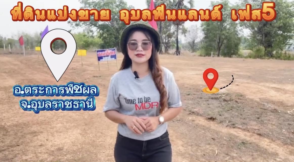 ที่ดินแบ่งขายใกล้ถนน4เลน 8