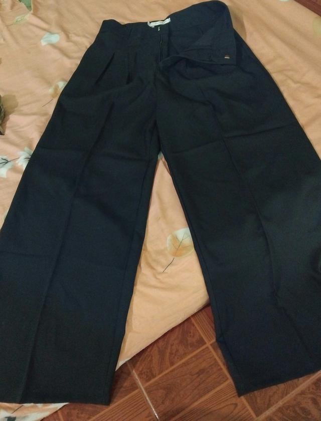 กางเกงขากระบอกใหญ่ xl สีดำ เหมาะกับการใส่ไปทำงานใส่ไปเที่ยวเหมาะกับทุกโอกาส