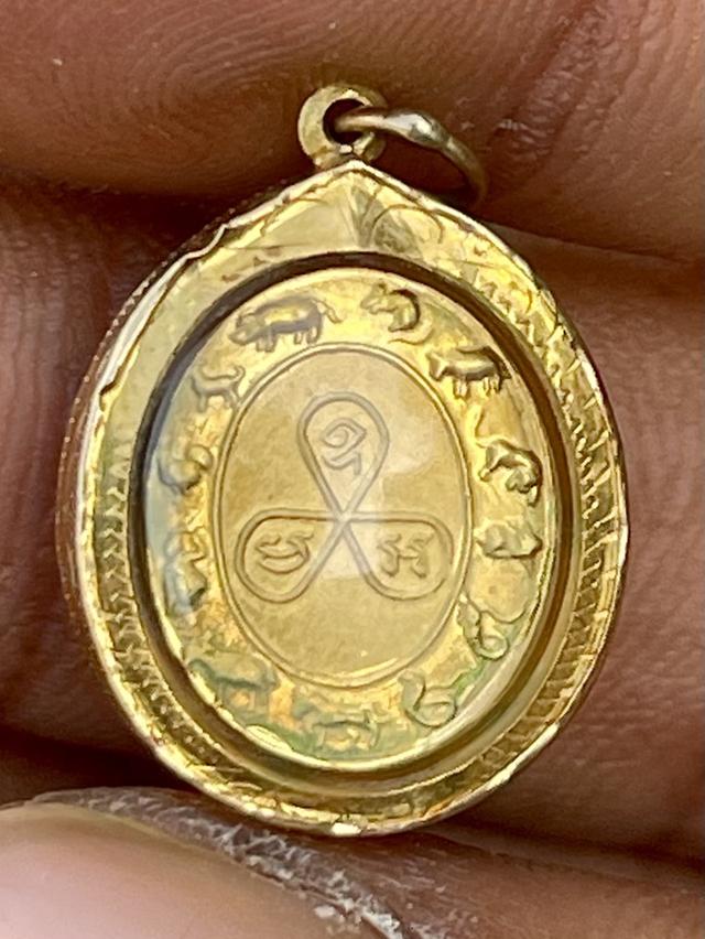 จี้พระวันพฤหัสบดี หลัง12นักษัตร เนื้อทองคำ กรอบทอง 6