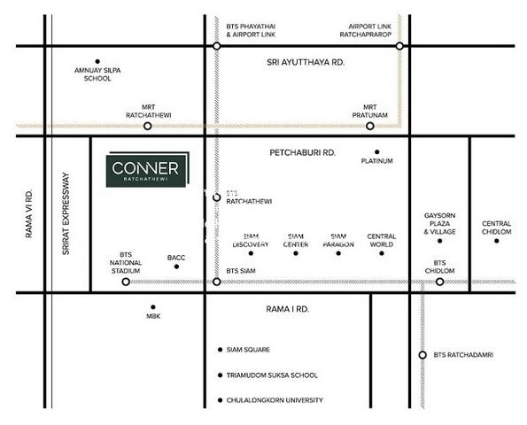 DSL-675-10-H ขาย คอนโด CONNER Ratchathewi ชั้นที่ 23 69 ตารางเมตร ใกล้กับ รถไฟฟ้า BTS ราชเทวี 2