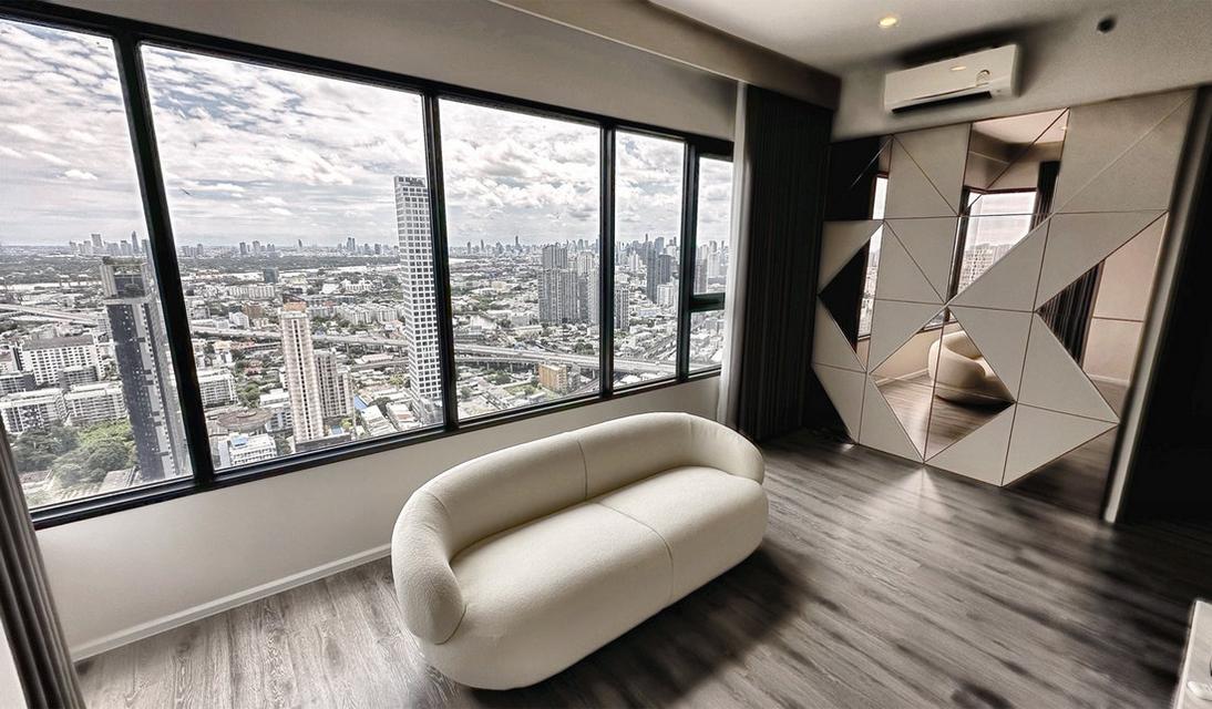ให้เช่า/ขาย Condo KnightsBridge Prime Onnut ห้องมุม 55 ตารางเมตร 2 ห้องนอน 2 ห้องน้ำ ชั้นสูง 45 วิวแม่น้ำ ตกแต่งครบตามรูป 1