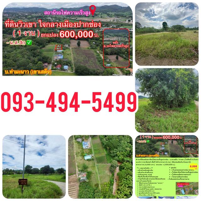 ขายที่ดินหลังสถานีรถไฟความเร็วสูงปากช่อง   บ.เขาเสด็จ / ท่างอย  | ใกล้ริมน้ำ & วิวเขา ( น.ส.3ก ) ราคาพิเศษ!! 19
