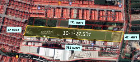 ขาย ที่ดิน แพรกษา สมุทรปราการ ซัก.ทับคล้าย 10-1-27 ไร่ เหมาะ จัดสรร โกดัง 5