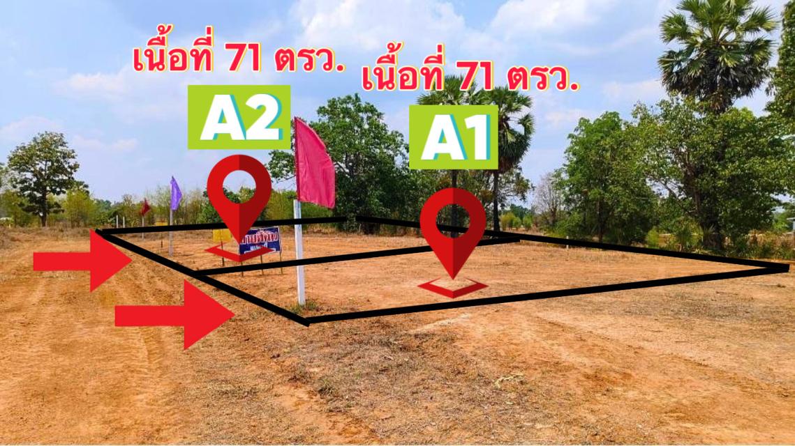 ที่ดินแบ่งขายใกล้ถนน4เลน 2