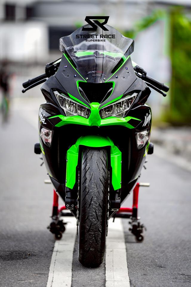 2019 Kawasaki ninja zx6-r krt รถปี 2019 ดำเขียว ของแต่งพอมี 7