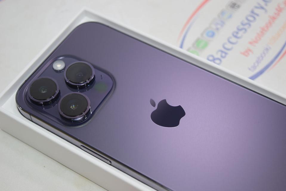 (ลดแรงรับปีใหม่) iPhone 14 Pro 256GB Deep Purple เครื่องไม่เกิน 7 วัน แบต 100% ประกันศูนย์ พ.ค. 67 ครบกล่อง