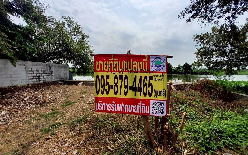 ขายที่ดินใกล้วัดเสด็จ 73 ตรว ติดถนนคอนกรีต ด้านข้างติดคลอง ซ.บ้านลาน สวนพริกไทย เมืองปทุมธานี 1