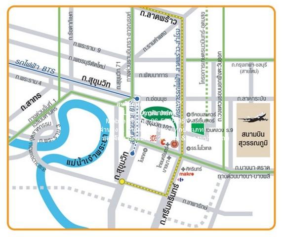 ขายคอนโด ศุภาลัย ปาร์ค ศรีนครินทร์ (Supalai Park Srinakarin) MRT ศรีเอี่ยม ตึก B ชั้น 15 37.05 ตร.ม. 1 น 1 น้ำ ราคา 1.65 2