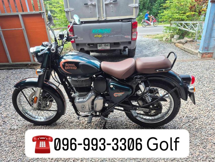 ไมล์ 30 km แท้ Royal enfield Classic 350 ปี 2021 สีเขียวมรกต รูปที่ 5
