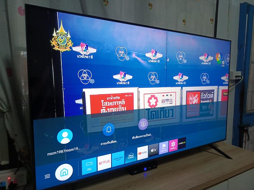 Samsung 55 นิ้ว Smart TV Google 4k เชื่อมต่อ WiFi ได้อุปกรณ์กับกล่องมีครบ ประกันศูนย์มีเป็นเครื่องใช้เองนะการใช้งานน้อยมากสภาพ 100% ของใหม่แกะกล่อง 3