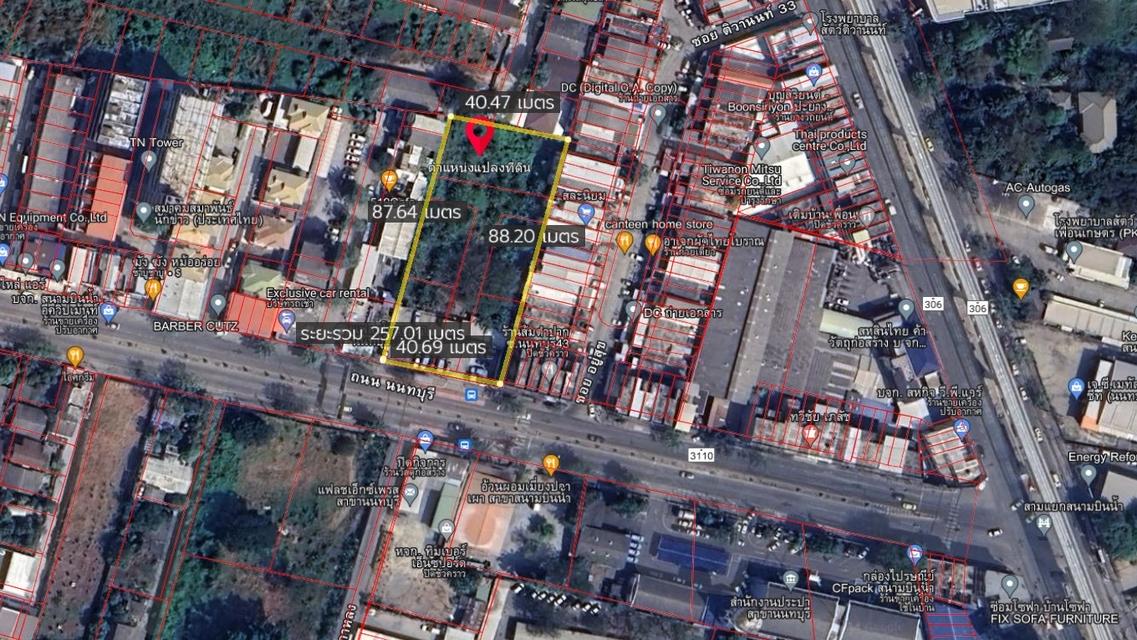 ที่ดิน 884.9 วา ติดถนนสนามบินน้ำ 1