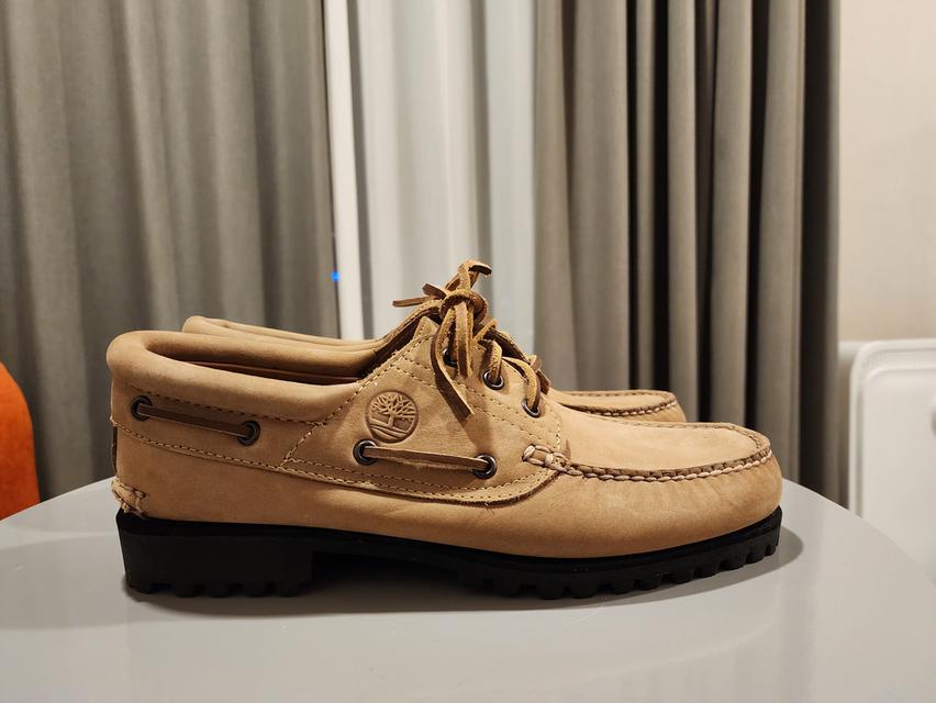 รองเท้าทรงเรือ Timberland Authentic สีเบจกลาง หนังนูบัค 6